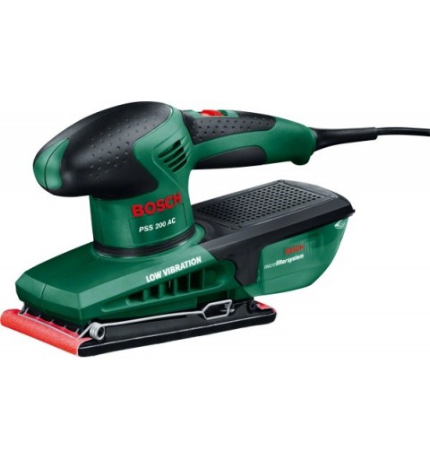 Bosch PSS 200 AC Levigatrice orbitale 24000 OPM Nero, Verde 200 W