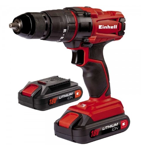 Einhell TC-CD 18-2 Li-i Senza chiave 1,53 kg Nero, Rosso