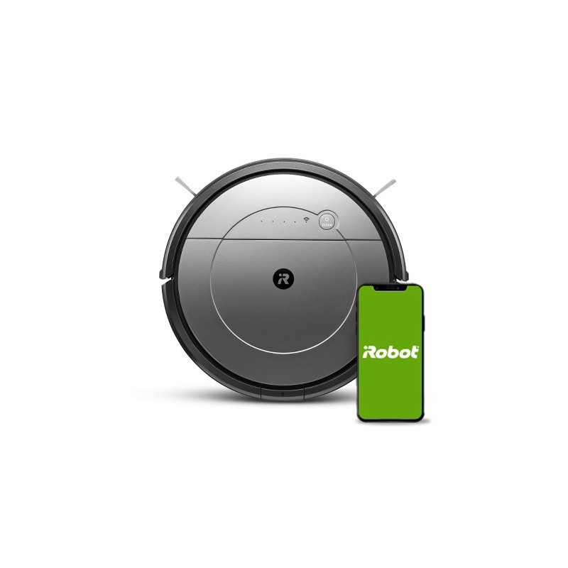 iRobot Roomba Combo robot aspirateur 0,45 L Sac à poussière Noir, Gris