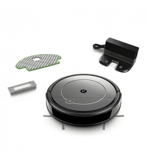 iRobot Roomba Combo robot aspirateur 0,45 L Sac à poussière Noir, Gris