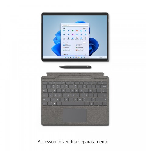 Microsoft Surface Pro 8 128 GB 33 cm (13") Intel Core i5 8 GB Wi-Fi 6 (802.11ax) Windows 11 Home Platino