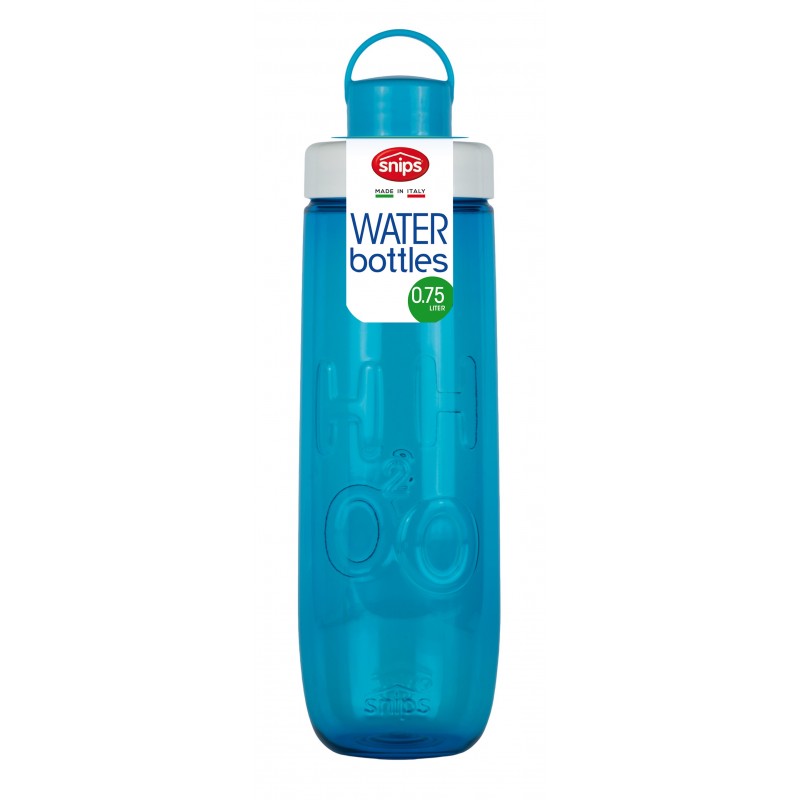 Snips Water Bottle 0.75L Tägliche Nutzung 750 ml Tritan Blau, Weiß