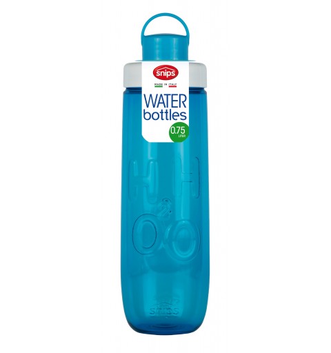 Snips Water Bottle 0.75L Tägliche Nutzung 750 ml Tritan Blau, Weiß