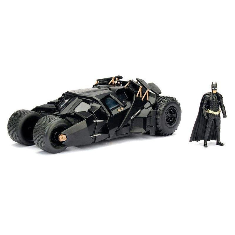 Simba Batman The Dark Knight Batmobile In Scala 1 24 Con Personaggio Di Batman In Die Cast