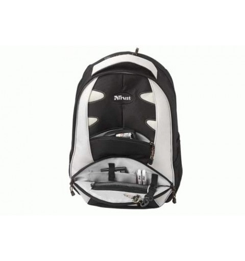 Trust 15.4" Urban Revolution Backpack - Black Grey borsa per notebook 39,1 cm (15.4") Zaino