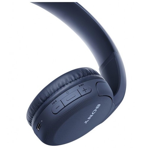 Sony WH-CH510 Headset Wireless Head-band Calls Music USB Type-C Bluetooth Blue
