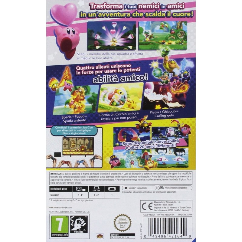 Nintendo Kirby Star Allies Standard English, Italian Nintendo Switch