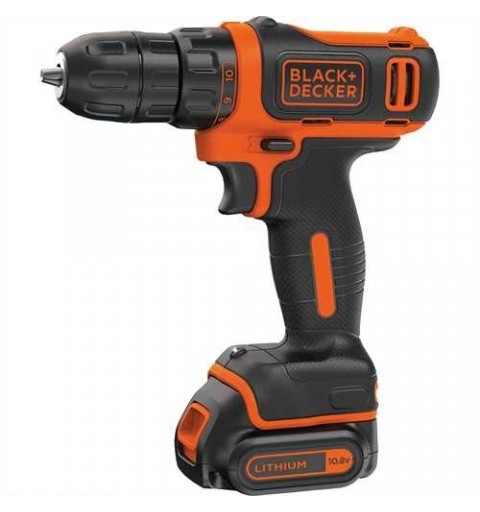 Black & Decker BDCDD12 Keyless Black, Orange