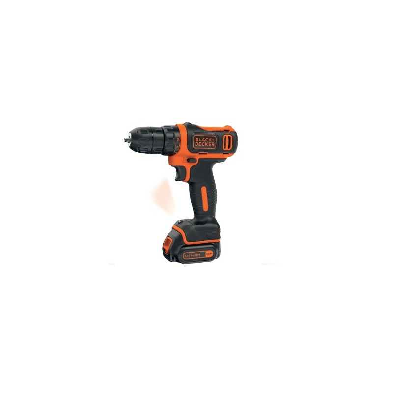 Black & Decker BDCDD12 Ohne Schlüssel Schwarz, Orange