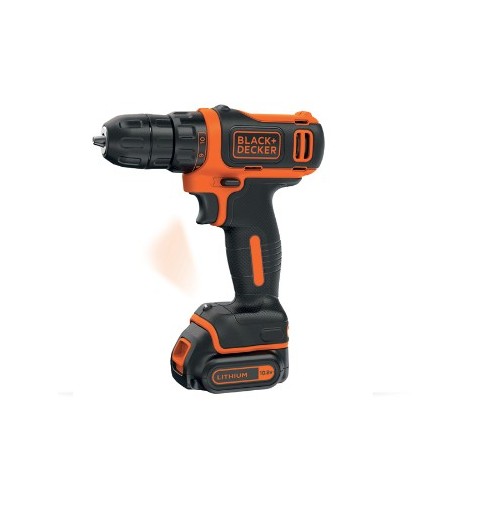 Black & Decker BDCDD12 Ohne Schlüssel Schwarz, Orange