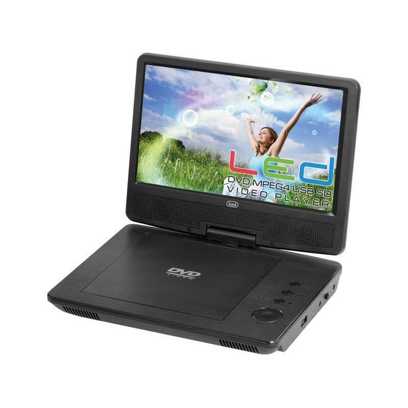 Trevi PDX 1409 Lecteur DVD portable Convertible 22,9 cm (9") 800 x 480 pixels Noir