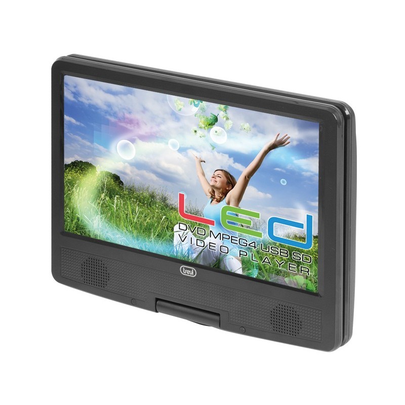 Trevi PDX 1409 Lecteur DVD portable Convertible 22,9 cm (9") 800 x 480 pixels Noir