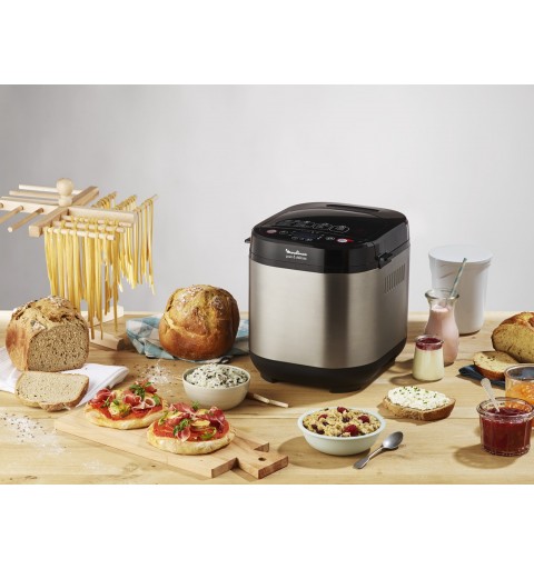 Moulinex OW240E30 bread maker 650 W Black, Stainless steel