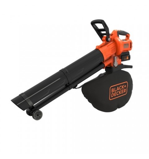 Black & Decker BCBLV3625L1 soffiatore di foglie cordless 270 km h Nero, Arancione 36 V Ioni di Litio