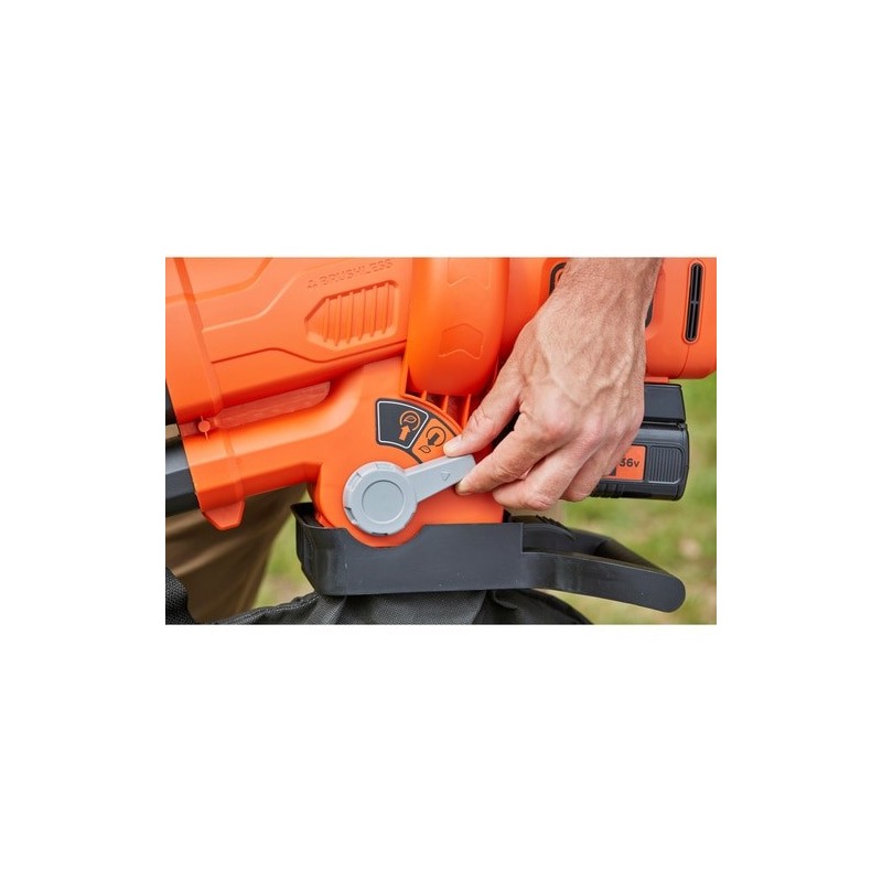 Black & Decker BCBLV3625L1 soffiatore di foglie cordless 270 km h Nero, Arancione 36 V Ioni di Litio