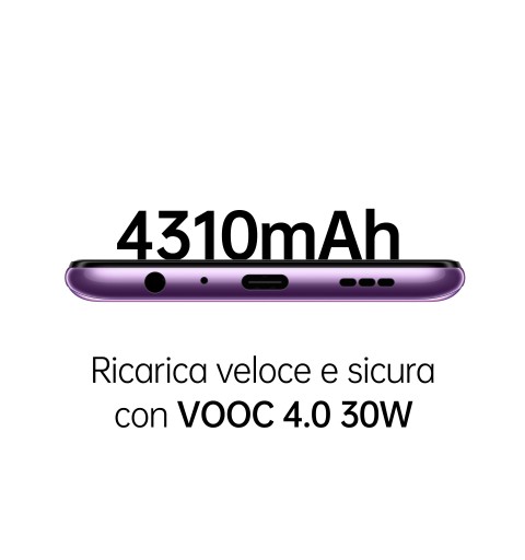 OPPO A94 5G 16,3 cm (6.43") Double SIM ColorOS 11.1 USB Type-C 8 Go 128 Go 4310 mAh Bleu