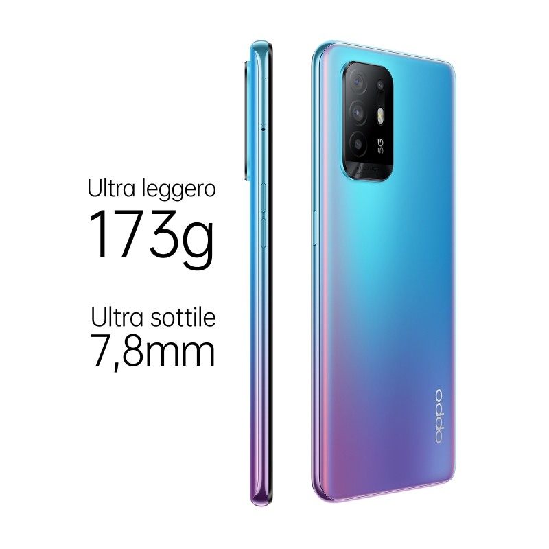 OPPO A94 5G 16,3 cm (6.43 Zoll) Dual-SIM ColorOS 11.1 USB Typ-C 8 GB 128 GB 4310 mAh Blau