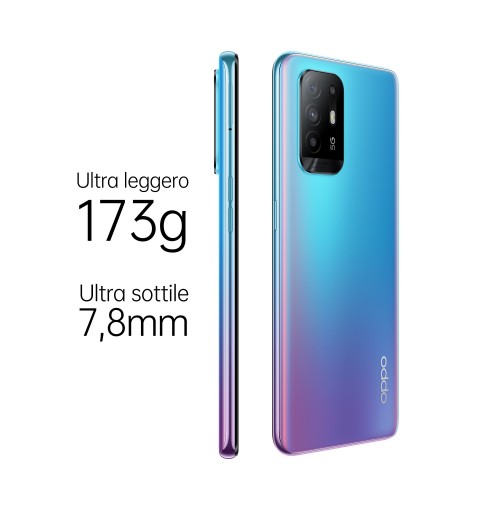 OPPO A94 5G 16,3 cm (6.43") Double SIM ColorOS 11.1 USB Type-C 8 Go 128 Go 4310 mAh Bleu