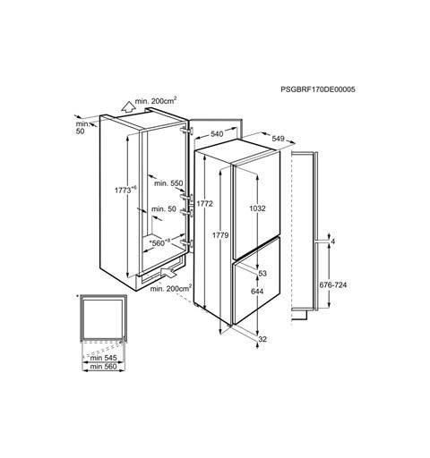 Electrolux LNT2LF18S fridge-freezer Built-in 267 L F