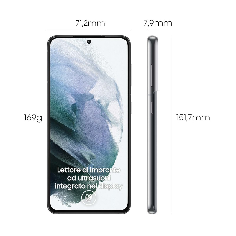 Samsung Galaxy S21 5G SM-G991B 15.8 cm (6.2") Dual SIM Android 11 USB Type-C 8 GB 256 GB 4000 mAh Grey
