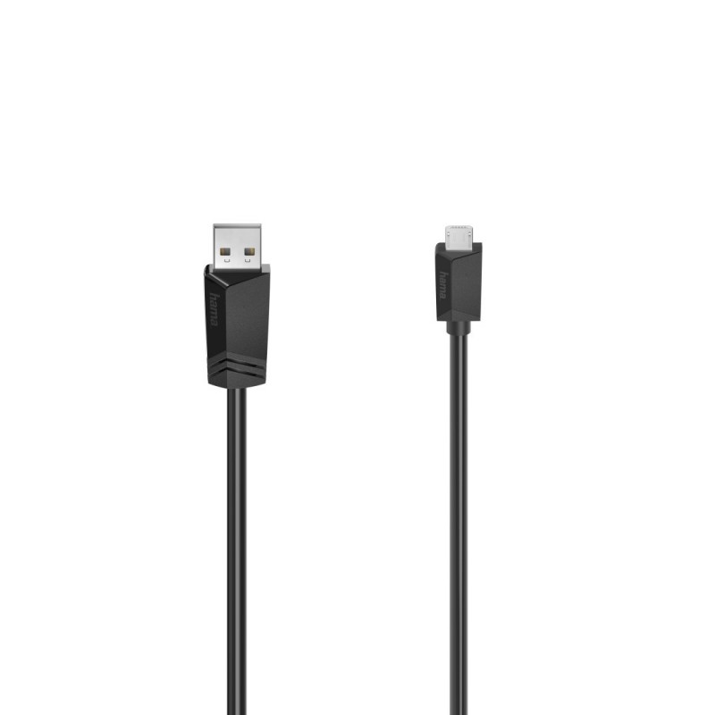 Hama 00200608 USB cable 1.5 m USB 2.0 Micro-USB A USB A Black