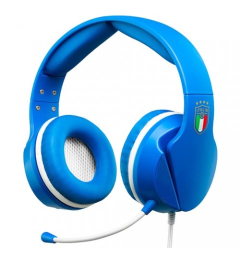 Qubick ACMU0045 auricular y casco Auriculares Alámbrico Diadema Juego Azul