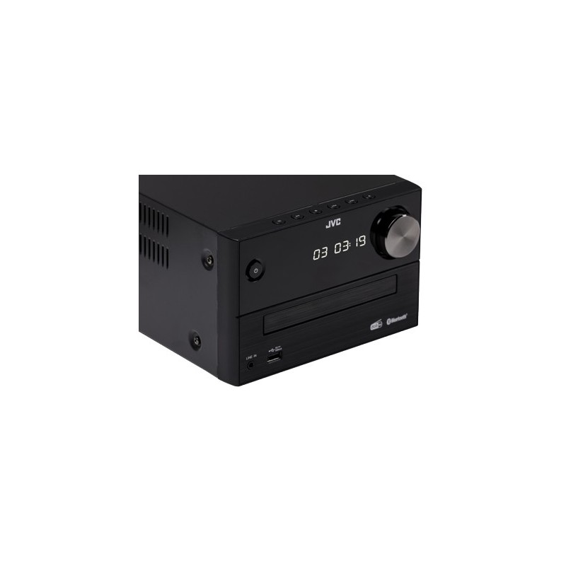 JVC UX-C25DAB sistema de audio para el hogar Microcadena de música para uso doméstico 14 W Negro