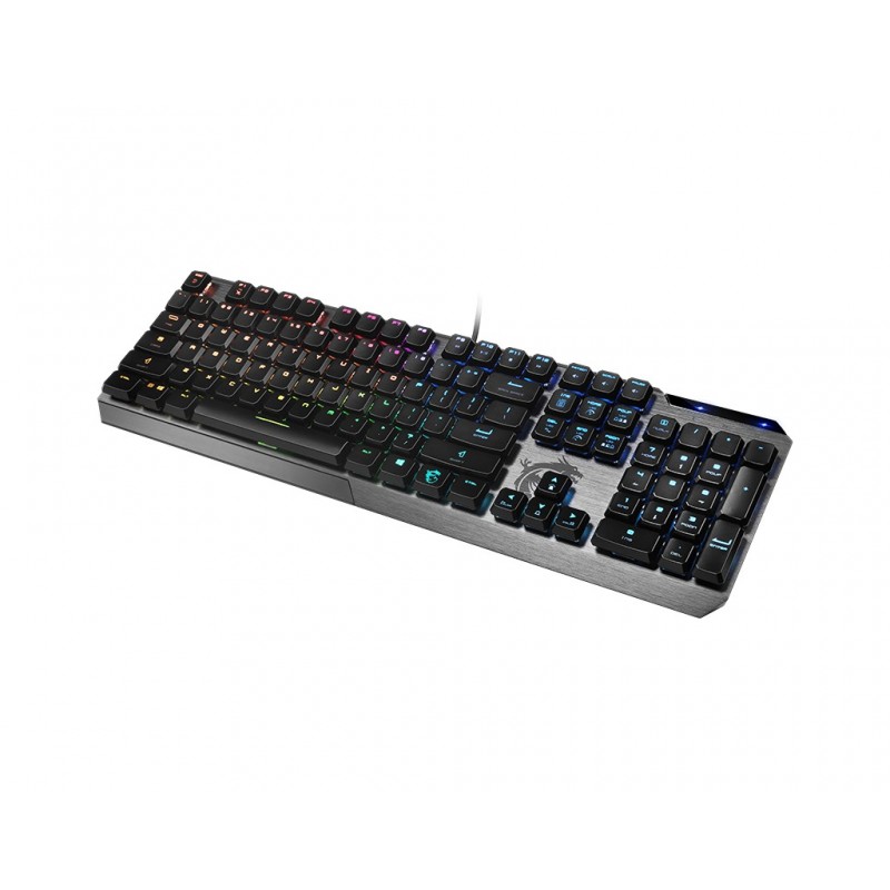 MSI Vigor GK50 teclado USB QWERTY Italiano Negro, Metálico
