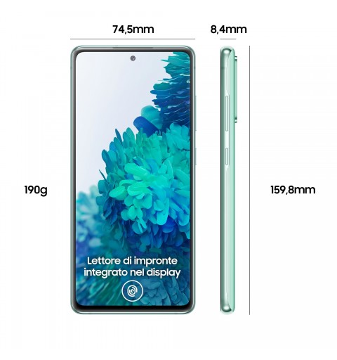 Samsung Galaxy S20 FE SM-G780GZGDEUE smartphone 16,5 cm (6.5") Double SIM 4G USB Type-C 6 Go 128 Go 4500 mAh Couleur menthe