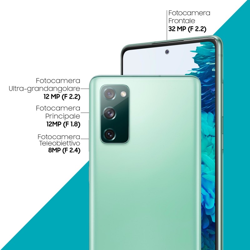 Samsung Galaxy S20 FE SM-G780GZGDEUE smartphone 16,5 cm (6.5") Double SIM 4G USB Type-C 6 Go 128 Go 4500 mAh Couleur menthe