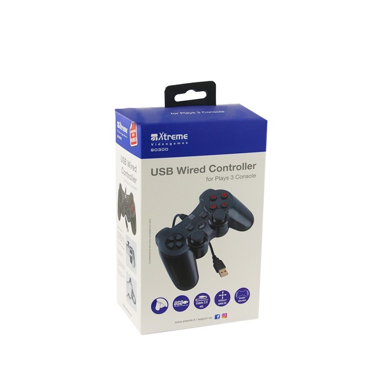 Xtreme 90300 Gaming Controller Black USB Gamepad Analogue Playstation 3