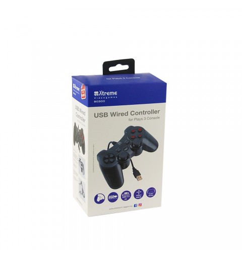 Xtreme 90300 Gaming Controller Black USB Gamepad Analogue Playstation 3
