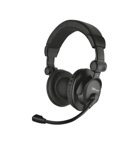 Trust Como Auricolare Cablato A Padiglione Musica e Chiamate Nero