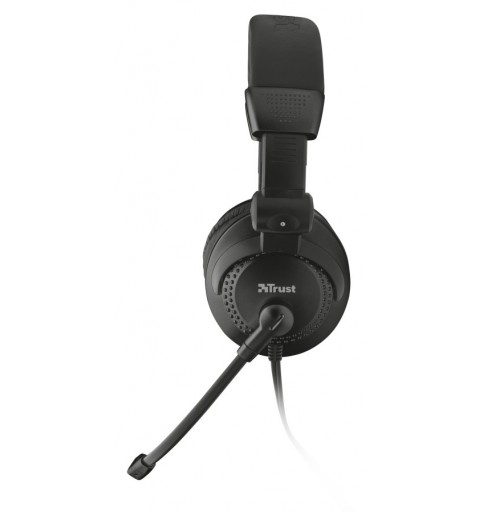 Trust Como Auricolare Cablato A Padiglione Musica e Chiamate Nero