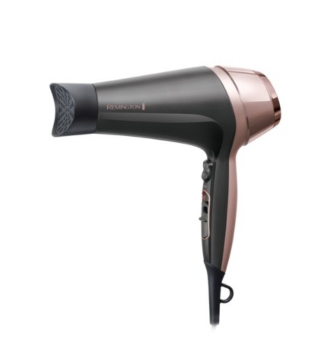 Remington D5706 asciuga capelli 2200 W Nero, Oro rosa