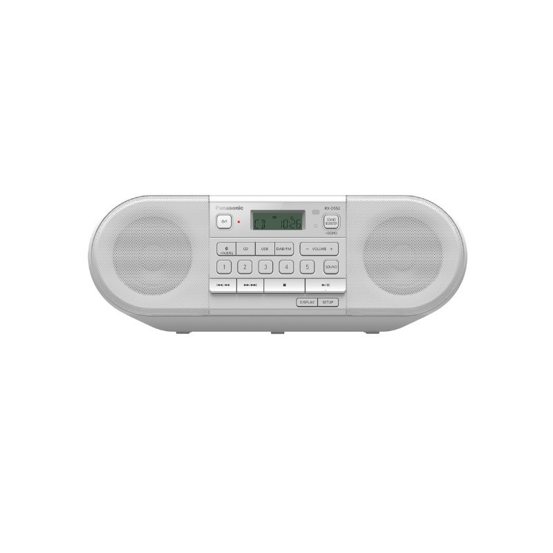 Panasonic RX-D552 Digital 20 W Weiß