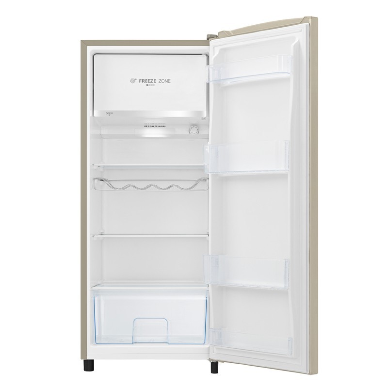 Hisense RR220D4AYF Kühlschrank mit Gefrierfach Freistehend 164 l Cremefarben