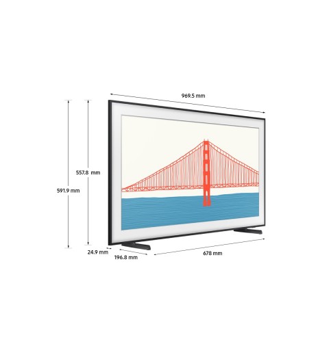 Samsung TV The Frame 4K 43” 43LS03A Smart TV Wi-Fi Black 2021