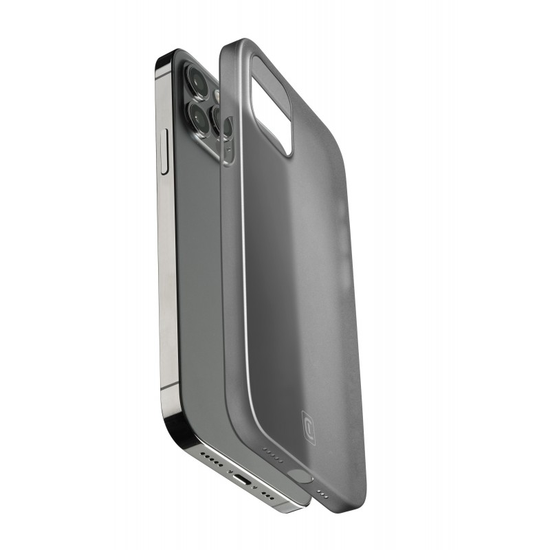 Cellularline Zero - iPhone 12 12 Pro Custodia semi-rigida trasparente ultrasottile Nero