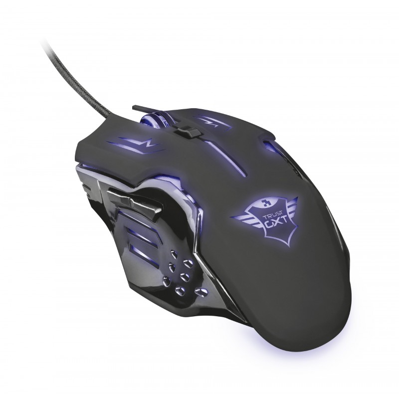 Trust GXT 108 Rava ratón mano derecha USB tipo A Óptico 2000 DPI