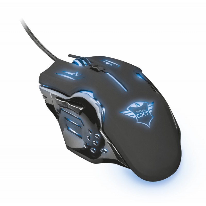 Trust GXT 108 Rava ratón mano derecha USB tipo A Óptico 2000 DPI