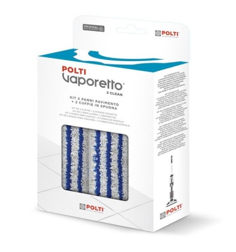 Polti PAEU0357 accessoire pour éponger Tête balai serpillère jetable Bleu, Blanc