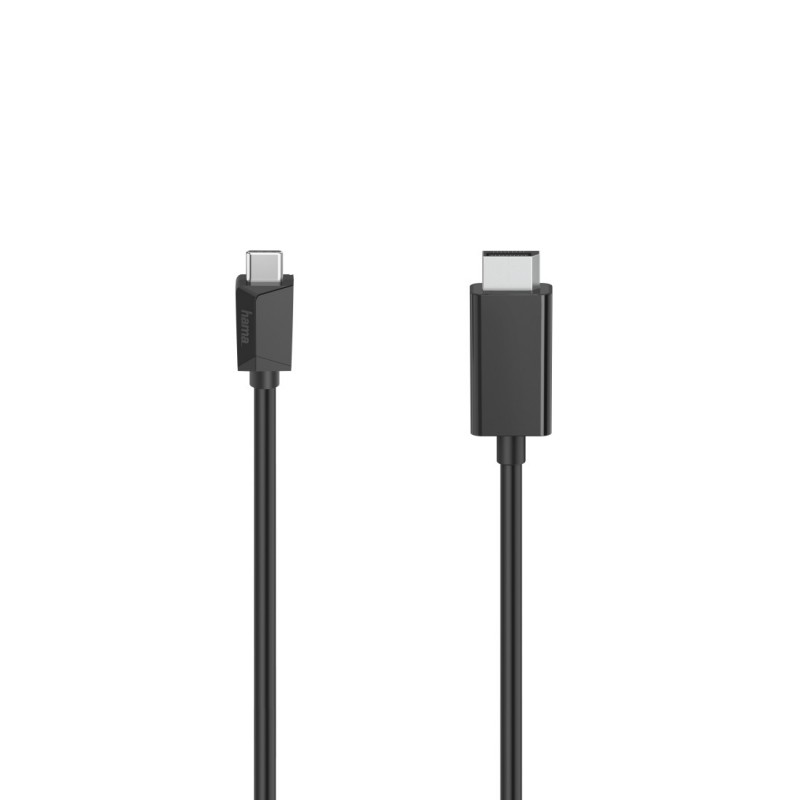 Hama 00200717 câble vidéo et adaptateur 1,5 m USB Type-C DisplayPort Noir