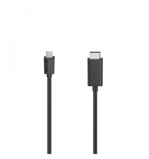 Hama 00200717 adaptador de cable de vídeo 1,5 m USB Tipo C DisplayPort Negro