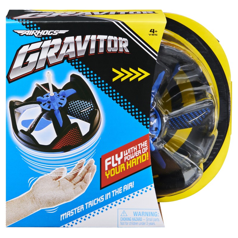 Air Hogs Gravitor with Trick Stick, USB Rechargeable Flying Toys, Drones for Kids 4 and up