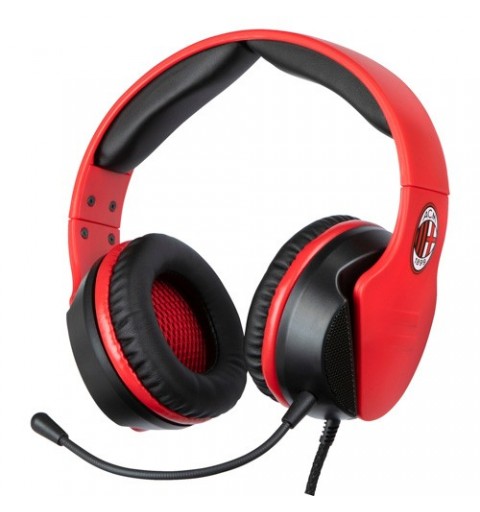 Qubick AC Milan Headset Wired Head-band Gaming Red