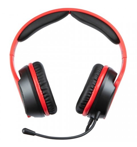 Qubick AC Milan Casque Avec fil Arceau Jouer Rouge