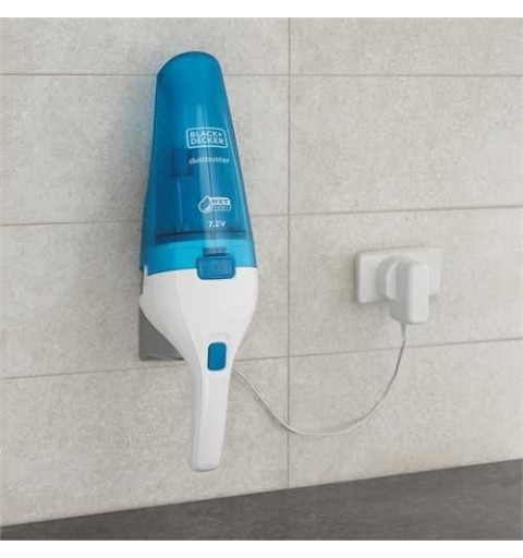 Black & Decker WDC115WA aspirapolvere senza filo Blu, Bianco Senza sacchetto