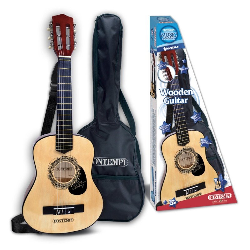 Bontempi 21 7531 guitare Guitare acoustique Classique 6 cordes Noir, Bois