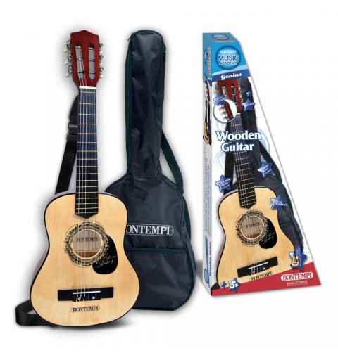 Bontempi 21 7531 guitar Acoustic guitar Classical 6 strings Black, Wood